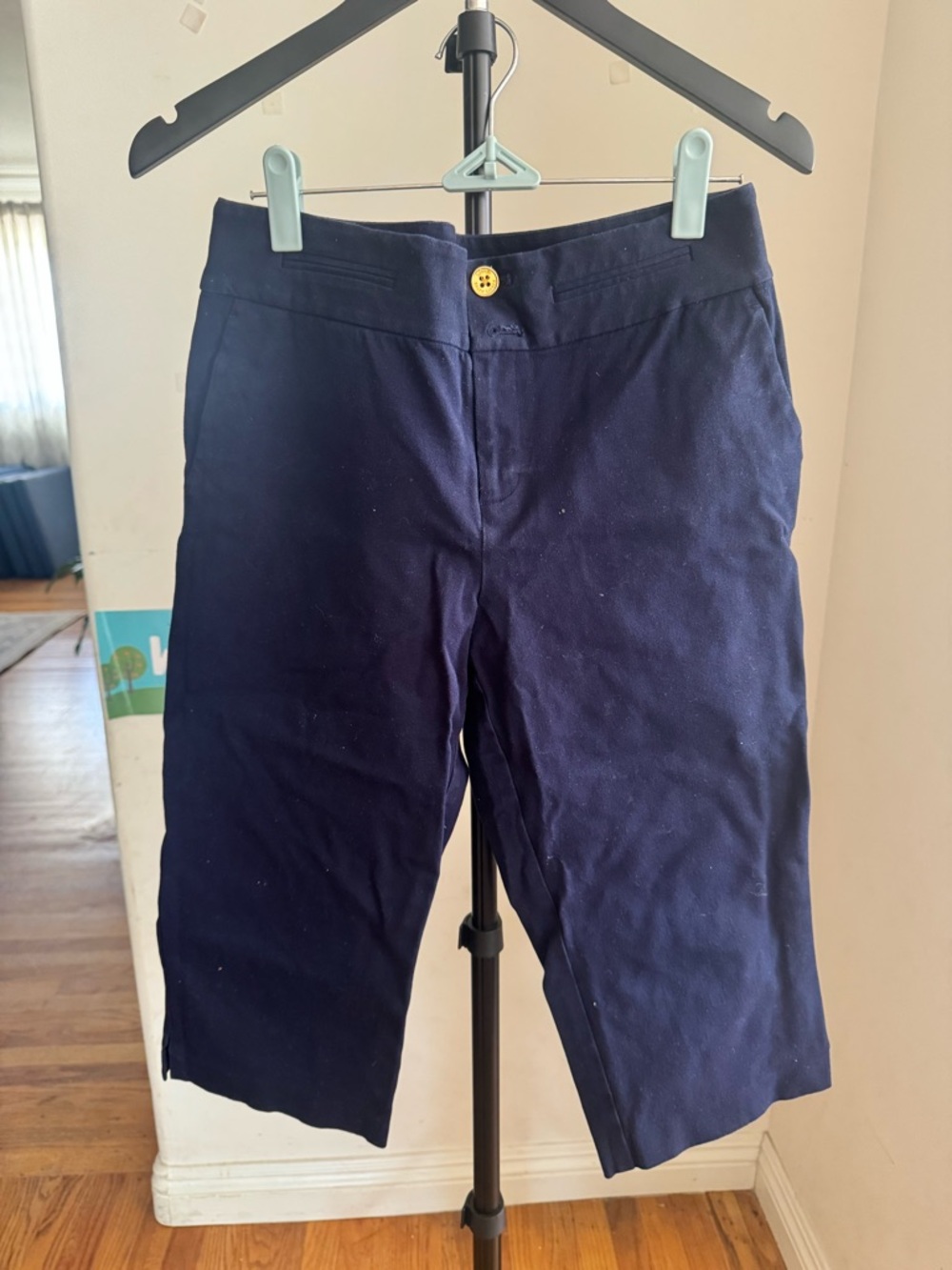 Lauren Ralph Lauren Navy Flat-Front Women’s Capri Shorts